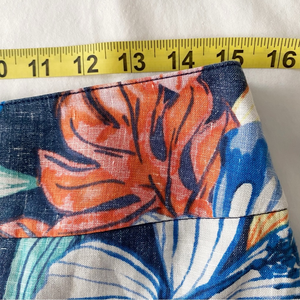 Tommy Bahama Tropical Floral Short Lined Linen Skirt size 4 - Picture 9 of 10